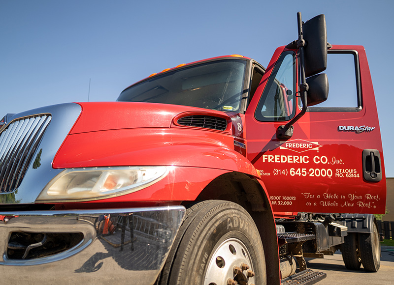 frederic roofing truck