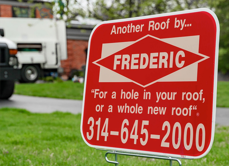 Home serviced by Frederic Roofing Company